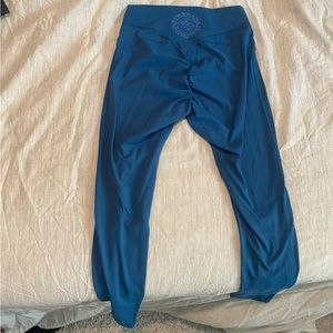 Gymshark leggings in blue. Size medium